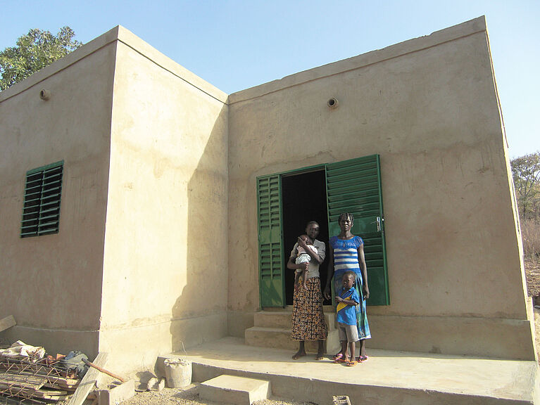 Ein Katechistenhaus in der armen Diözese Diébougou (Burkina Faso).