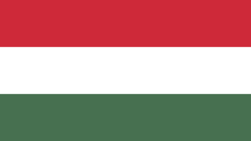 Die Flagge von Ungarn.