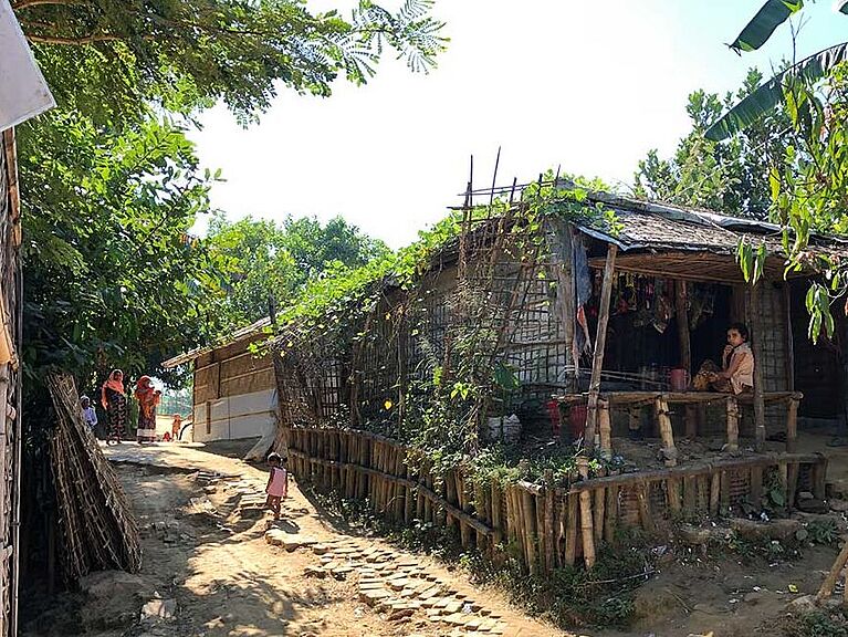 Flüchtlinge im Camp in der Nähe von Cox’s Bazar, Bangladesch