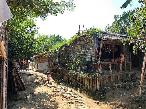 Flüchtlinge im Camp in der Nähe von Cox’s Bazar, Bangladesch