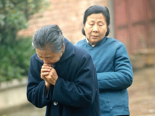 Zwei betende Christen in China