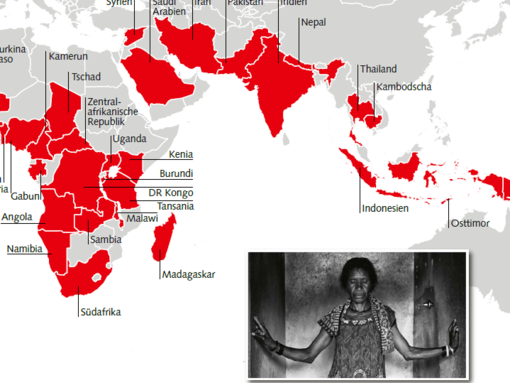 Grafik: In diesen 41 Ländern leiden Menschen unter Hexenwahn (Stand: Juli 2021)
