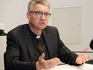 Pressekonferenz zur Eröffnung des Monats der Weltmission 2020 in Mainz: Bischof Peter Kohlgraf