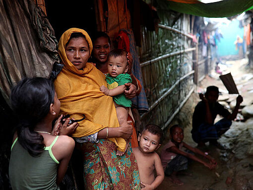  Rohingya-Flüchtlinge im Camp Kutapalong in Bangladesch
