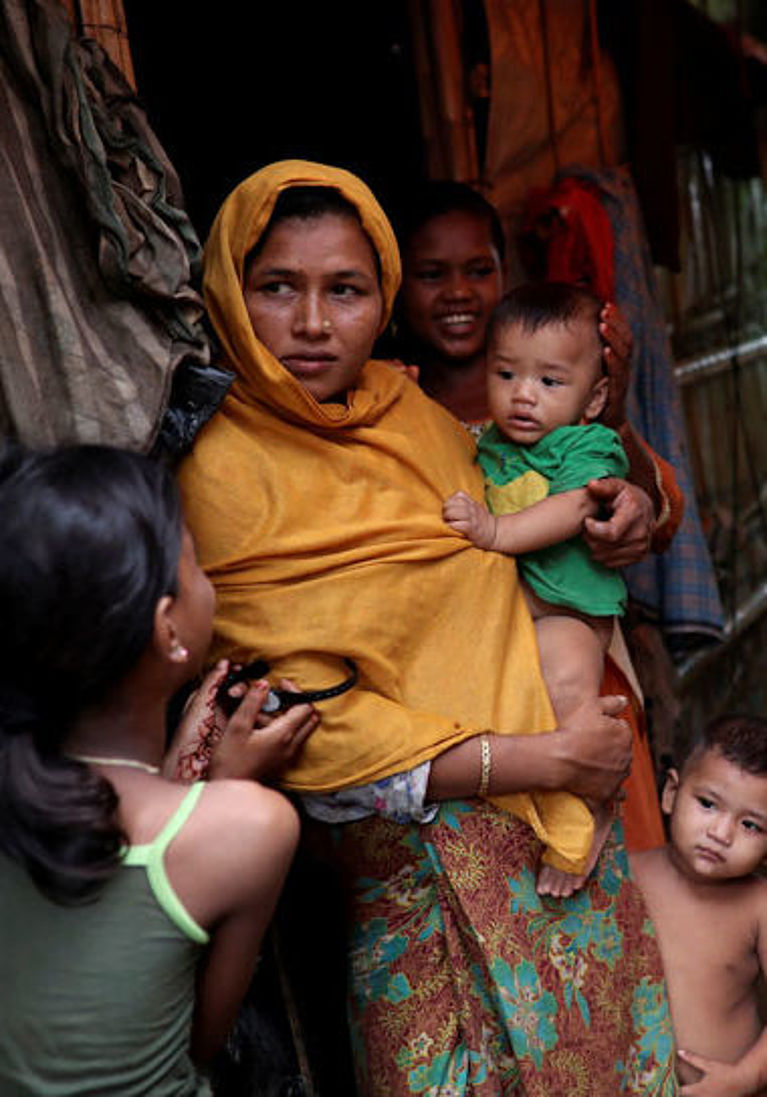  Rohingya-Flüchtlinge im Camp Kutapalong in Bangladesch