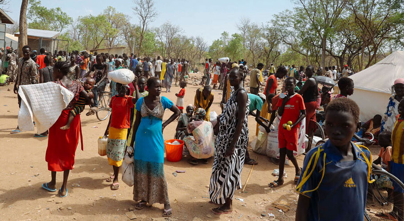 Flüchtlinge aus dem Südsudan in einem Flüchlingscamp in der Provinz Gambella, Äthiopien.