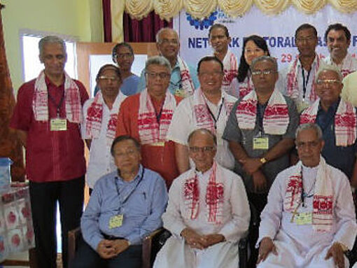 Gruppenbild beim „Netzwerktreffen Pastoral Asien” in Guwahati, Indien.
