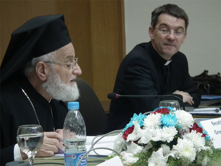 Patriarch Gregorius und missio-Präsident Prälat Klaus Krämer in Ägypten.