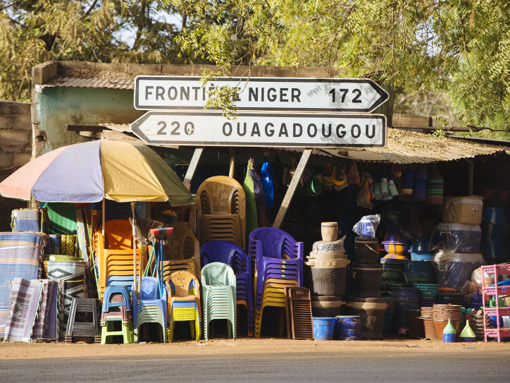 Ansichten aus Fada in Burkina Faso - ein Wegweiser